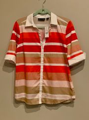 NWT Striped Button Down Shirt