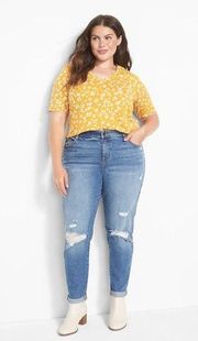 LANE BRYANT Mid Rise Boyfriend Jean