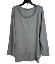 Zanzea Collection Women's Gray Batwing Sleeve Loose Pullover Sweater Size XL