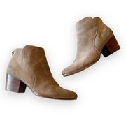 Sole Society River Taupe Suede Leather Ankle Boot Women’s Size 11 Winter Luxe