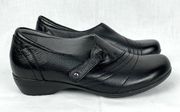 Dansko Black Leather Franny Shoe Slip-On Loafer Comfort Sz EU: 36 US: 5.5 - 6