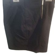 Michael kors size 2 black stretch skirt 6 inch zipper waist 28 inches