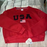 Exist red USA long sleeve sweater. Size  L