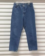 Lands' End Jeans Womens Size 16 Medium Wash Denim Straight Pants Ladies