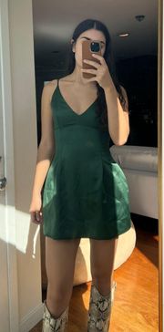 Emerald Green Cocktail Dress