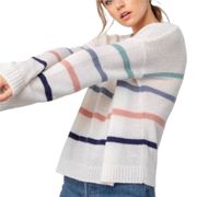 Rails Perci Sweater Seaside Stripe Alpaca Wool Blend Cream Size XS