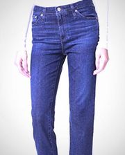 AG The Crop Denim Jeans: Skinny Dark Wash
