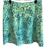 Athletic Skirt Two Zip Pockets Floral