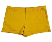 NY & Co Yellow Shorts 18