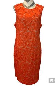 Worthington lace overlay slip liner dress size 16