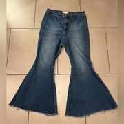 Free People  Just Float On Flare Bell Bottom Jeans size 30