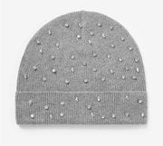 Rhinestone Embellished Beanie express Womens hat sequin accessories wool