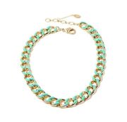 Amrita Singh BlueTurquoise Enamel Link Chain