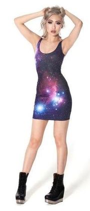 BlackMilk Purple Galaxy Minidress XS