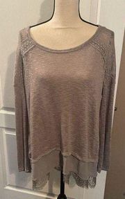 Eyeshadow XL Gray sweater.