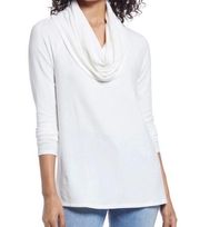 Gibson Ivory cozy convertible tunic top sweater