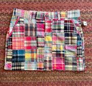 NWT OLD NAVY PATCHWORK PLAID MINI SKIRT