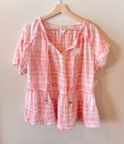 NWT Time And Tru Pink Top