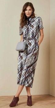 TED Baker Balay Wide Leg Printed Jumpsuit in Quartz