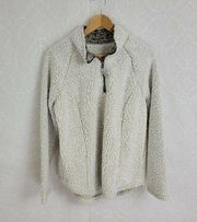 Member's Mark Womens Sweater Size Large Cream Cozy Sherpa Cream Pullover