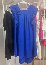 Blue Flowy Dress