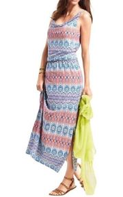 In the Sun Aztec Slit Multi Color Maxi Dress XS