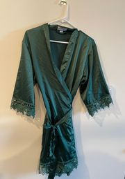 Green Silk Robe