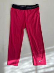 Nike Pro Combat Cropped Hot Pink Compression Tights