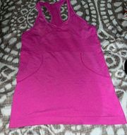 Lululemon  swiftly tech tank hot pink size 4