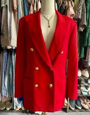 Pendleton %100 Wool Red Blazer Size 6.