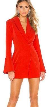 NBD revolve Como La Flor red blazer suit dress size XS date night wedding guest