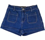 EXPRESS JEANS Denim Blue Jean Short Shorts ~ Size 24