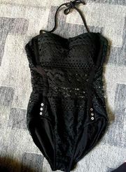 Robin piscine mesh one piece swimsuit size 8