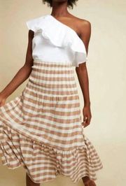 NATION LTD nyla smocked midi skirt in picnic