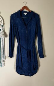 Cloth & Stone Belted Dress Blue Size XS