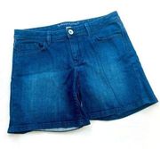 Banana Republic Rolled Indigo Blue Denim Shorts Size 28