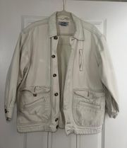 Vintage  Ivory Denim Jacket