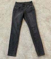 Jag Gray High Rise Skinny Pull On Jeans