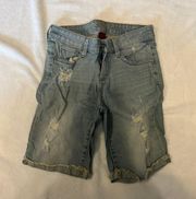 Light Wash Bermuda Shorts