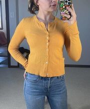 Vince: Classic Yellow Cardigan