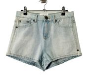 One By One  Teaspoon Romeos Light Wash High Rise Denim Blue Jean Shorts Size 26