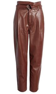 NWT OPEN EDIT Faux Leather Pants Brown Size Small