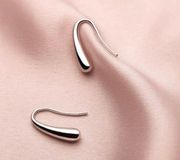 925 Silver Plated Teardrop Dangle Drop Earrings for Women