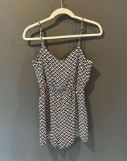 2B Bebe Romper in Black and White, Small