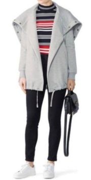 Blank NYC Salt and Pepper Open Sweatshirt Jacket