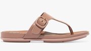 FitFlop Women's GRACIE Buckle Suede Toe Post Sandals 10