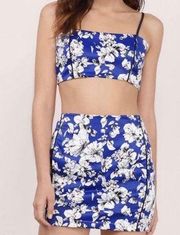 Blue Two Piece Set Feeling Flowery