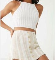 Forever 21 linen blend skort