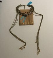 NWT Shiraleah Chicago jewelry - Anthropologie - Camilla choker necklace in gold