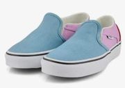 Vans NWOB  Asher Slip On Color Block in orchid and red sz 7.5